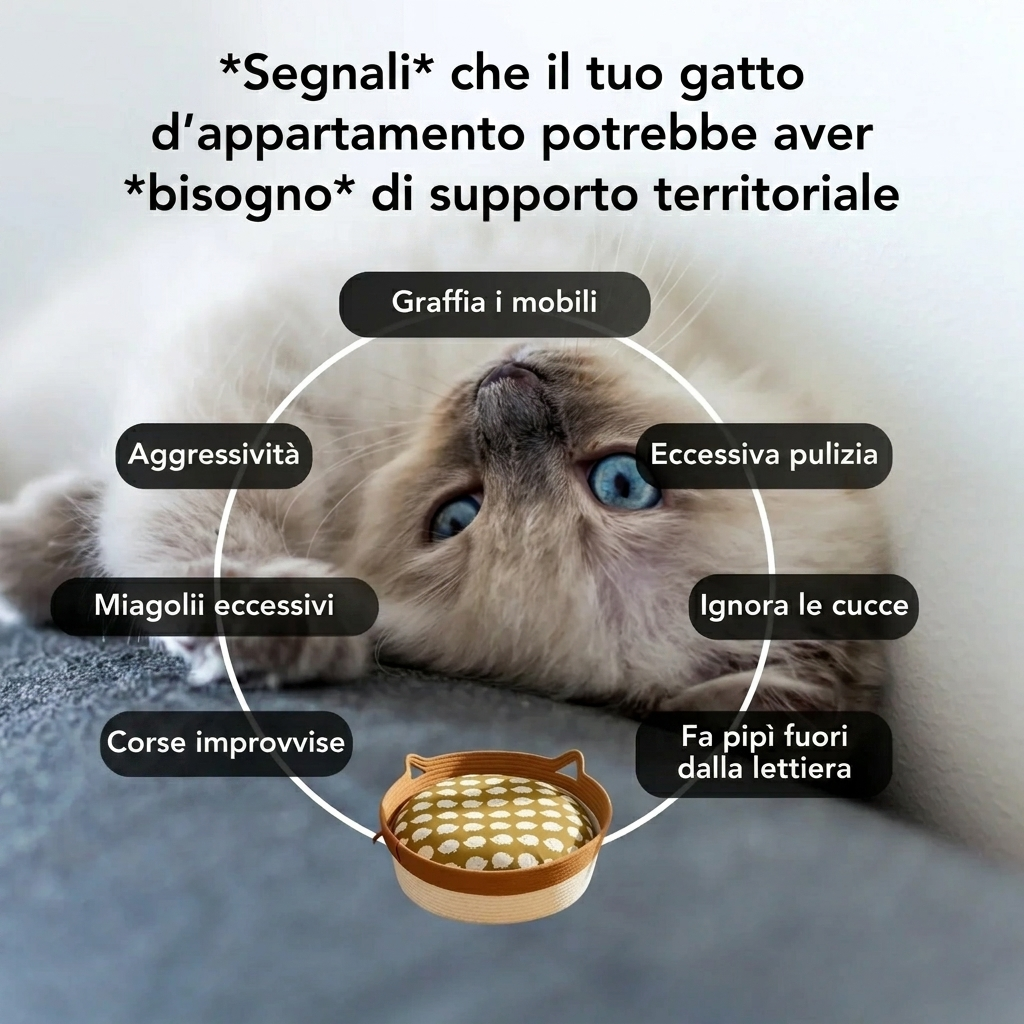 Cesto Istintivo | Il primo territorio naturale convalidato dalla ricerca per gatti d'appartamento